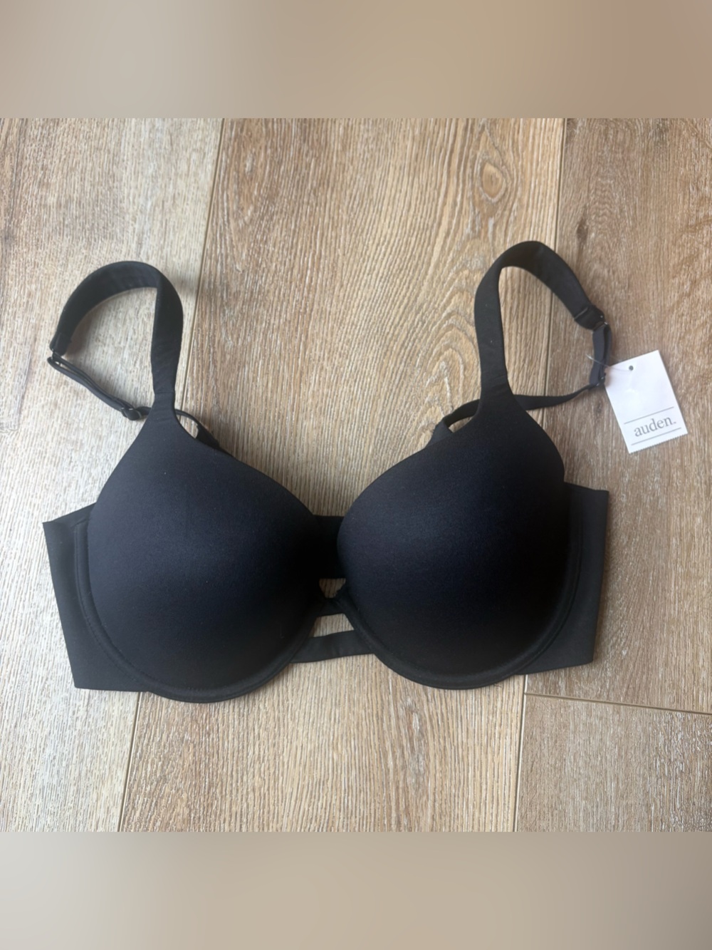 Auden Black Smooth Molded T-Shirt Bra 34D